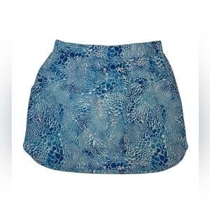 Calia Women's 16" Length Birdie Athletic Skort Blue Turtle Print size‎ small